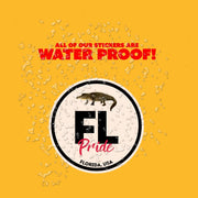 Florida Pride Sticker - Florida State Abbreviation Decal for Car, Laptop & Water Bottle | Perfect Florida Gift Souvenir