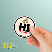 Hawaii Pride Sticker - Hawaii State Abbreviation Decal for Car, Laptop & Water Bottle | Perfect Hawaii Gift Souvenir