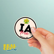 Iowa Pride Sticker - Iowa State Abbreviation Decal for Car, Laptop & Water Bottle | Perfect Iowa Gift Souvenir