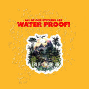 Isla Nublar Sticker - The Lost World Vinyl Decal, Jurassic Park Theme, Perfect for Car, Laptop & Water Bottle Decor