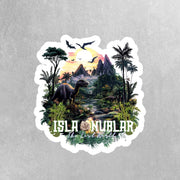Isla Nublar Sticker - The Lost World Vinyl Decal, Jurassic Park Theme, Perfect for Car, Laptop & Water Bottle Decor