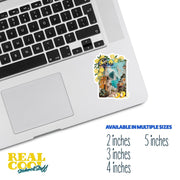 Vintage Capri Italy Sticker - Italy Travel Sticker for Journals - Island of Capri Decal - Perfect Travel Souvenir