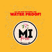 Michigan Pride Sticker - Michigan State Abbreviation Decal for Car, Laptop & Water Bottle | Perfect Michigan Gift Souvenir