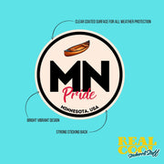 Minnesota Pride Sticker - Minnesota State Abbreviation Decal for Car, Laptop & Water Bottle | Perfect Minnesota Gift Souvenir