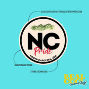 North Carolina Pride Sticker - North Carolina State Abbreviation Decal for Car, Laptop & Water Bottle | Perfect North Carolina Gift Souvenir