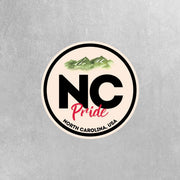 North Carolina Pride Sticker - North Carolina State Abbreviation Decal for Car, Laptop & Water Bottle | Perfect North Carolina Gift Souvenir