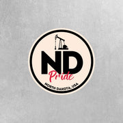 North Dakota Pride Sticker - North Dakota State Abbreviation Decal for Car, Laptop & Water Bottle | Perfect North Dakota Gift Souvenir