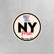 New York Pride Sticker - New York State Abbreviation Decal for Car, Laptop & Water Bottle | Perfect New York Gift Souvenir