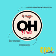 Ohio Pride Sticker - Ohio Abbreviation Decal for Car, Laptop & Water Bottle | Perfect Ohio Gift Souvenir
