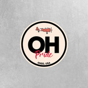 Ohio Pride Sticker - Ohio Abbreviation Decal for Car, Laptop & Water Bottle | Perfect Ohio Gift Souvenir