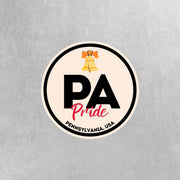 Pennsylvania Pride Sticker - Pennsylvania State Abbreviation Decal for Car, Laptop & Water Bottle | Perfect Pennsylvania Gift Souvenir