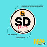 South Dakota Pride Sticker - South Dakota Abbreviation Decal for Car, Laptop & Water Bottle | Perfect South Dakota Gift Souvenir