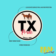 Texas Pride Sticker - Texas Abbreviation Decal for Car, Laptop & Water Bottle | Perfect Texas Gift Souvenir
