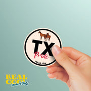 Texas Pride Sticker - Texas Abbreviation Decal for Car, Laptop & Water Bottle | Perfect Texas Gift Souvenir