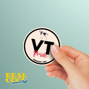 Vermont Pride Sticker - Vermont Abbreviation Decal for Car, Laptop & Water Bottle | Perfect Vermont Gift Souvenir