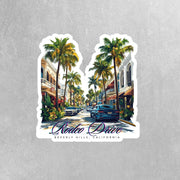 Rodeo Drive Sticker | Vintage Los Angeles Decal | Beverly Hills Sticker | California Souvenir Decor