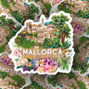 Mallorca Sticker - Balearic Islands Decal, Travel Souvenir, Laptop & Phone Decor, Aesthetic Wall Art, Gift for Travelers