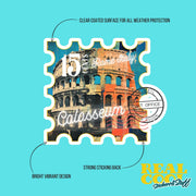 Rome Sticker - Colosseum Sticker - Italy Stamp Sticker