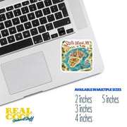 Staten Island Sticker - NY Travel Souvenir, New York City Decor, Personalized Gifts, Bumper Stickers, Waterproof Vinyl