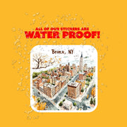 Bronx Sticker | Bronx New York Sticker | Vinyl Decal for Home & Car | NYC Pride Decor Gifts | Urban City Art