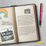 Stockholm Sticker | Scandinavian City Decor | Unique Travel Souvenir | Cute Vinyl Wall Art | Gift for Travelers & Explorers