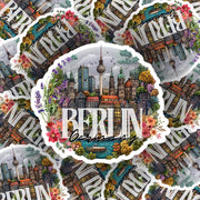 Berlin Sticker - Germany Sticker, Travel Souvenir, Die-Cut Decal, City Decor, Gift for Travelers, Cute Berlin Art, Custom Vinyl Stickers