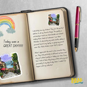 Lake Como Sticker - Vintage Italy Sticker for Travel Lovers, Waterproof & Durable, Great Souvenir or Gift Idea