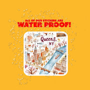 Queens Sticker | New York City Sticker | Vinyl Decal | NY Souvenir | NYC Gift | Urban Home Decor | New York Pride