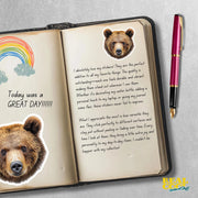 Grizzly Bear Sticker | Brown Bear Decal | Grizzly Bear Decal