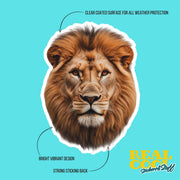 Lion Sticker | Lion Head Decal | King Of The Jungle Decal