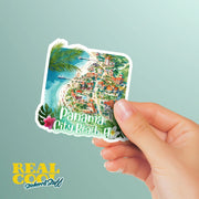 Panama City Beach Sticker | Florida Decal, Tropical Vacation Souvenir, Waterproof Beach Decor & Travel Accessory