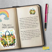 St Louis Sticker - Missouri Sticker, City Pride Decal, Travel Souvenir, Home Decor, Gift for St Louis Lovers & Locals