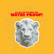 Lion Sticker | Stone Lion Head Decal | King Of The Jungle Decal