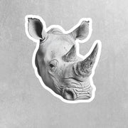 Rhino Sticker | Rhinoceros Head Decal | Rhinoceros Sticker