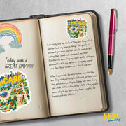 Chicago Sticker - Millennium Park Sticker - The Bean Decal - Cute Chicago Souvenir for Travelers & Locals