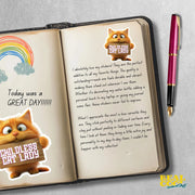 Childless Cat Lady Sticker | Cute Cat Lover Sticker | Funny Cat Decal for Cat Moms | Gift for Cat Lovers & Pet Owners