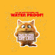 Childless Cat Lady Sticker | Cute Cat Lover Sticker | Funny Cat Decal for Cat Moms | Gift for Cat Lovers & Pet Owners