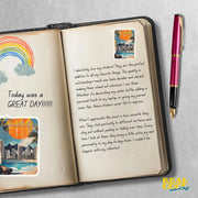 Honolulu Sticker - Vintage Hawaii Travel Decal, Retro Island Art, Aloha Decor, Surfing Adventure, Tropical Gifts & Souvenirs