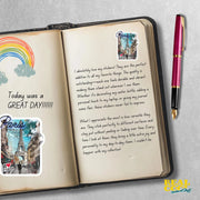 Paris Sticker - Vintage Paris Decal with Eiffel Tower Design | Perfect for Laptop, Scrapbooking & Wall Art