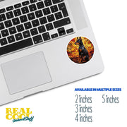 Doberman Sticker - Stained Glass Doberman Decal for Dog Lovers, Cute Pet Art, Waterproof Vinyl Design, Home & Car Decor