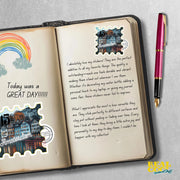 Amsterdam Sticker - Vintage Travel Décor, Retro Amsterdam Souvenir for Laptops, Water Bottles & Crafting