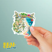 Ft Lauderdale Sticker | Waterproof, Vinyl Decal | Perfect for Laptops, Water Bottles & Travel | Florida Souvenir Gift