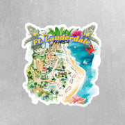Ft Lauderdale Sticker | Waterproof, Vinyl Decal | Perfect for Laptops, Water Bottles & Travel | Florida Souvenir Gift