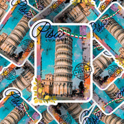 Pisa Italy Sticker | Leaning Tower of Pisa Decal | Travel Souvenir for Italy Lovers | Perfect for Laptops & Water Bottles