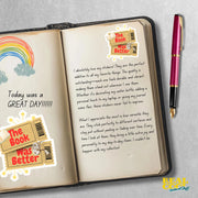 The Book Was Better Sticker | Funny Book Lover Gift | Reading Humor Decal | Library Decor | Literary Quote Sticker