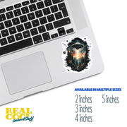 UFO Sticker | Cute Alien Design Vinyl Decal for Laptop, Water Bottle & Personalization | Space Aesthetic Gift