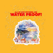 Beach House Sticker | Waterproof Vinyl Decal for Home Decor, Coastal Aesthetic, Summer Vibe, Beach Lover Gift, Handmade Art