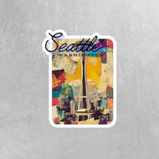Seattle Sticker - Vintage Seattle Sticker - Space Needle Sticker