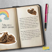 Sand Cycle Sticker - Cute Sand Motorcycle Sticker for Laptop, Car, or Helmet | Gift for Bike Lovers & Adventurers