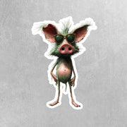 Cool Hog Sticker - Funny Sunglasses Pig Decal, Waterproof Vinyl, Cute Car Sticker & Party Favor for Hog Lovers